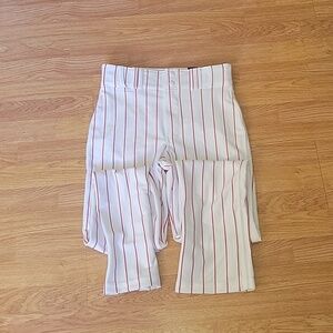 Champro Youth XL Baseball Pants NWT White Red Stripes